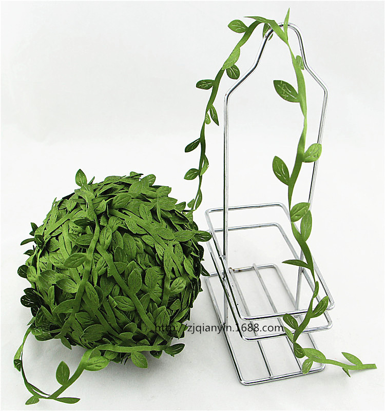 仿真花卉绿植diy植物藤条叶子手工制作花环吊顶装饰配件绿叶树叶
