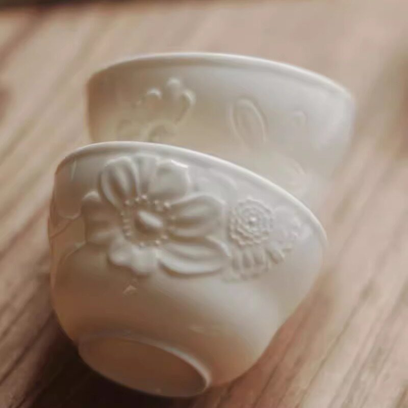 碗个性创意家用骨瓷吃饭碗米饭碗面碗汤碗浮雕碗陶瓷碗简约骨瓷碗