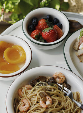 介直CLASSIC经典系列奶油白深盘 汤盆汤钵咖喱盘酱料小碟陶瓷餐具