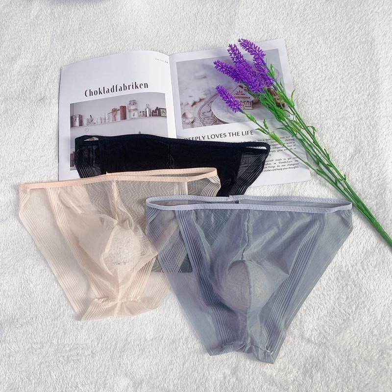 薄款舒适网丝男士囊袋三角裤性感情趣透明柔软U凸男大码内裤2条,女士内衣/男士内衣/家居服,男三角内裤,淘宝优惠券,粉丝福利购,淘宝优惠卷