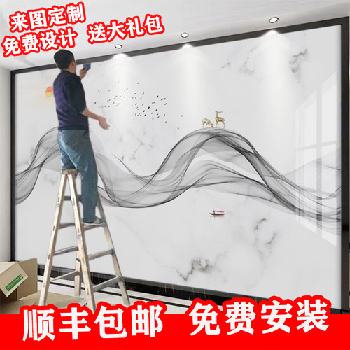 仿大理石墙纸素材模板 仿大理石墙纸图片下载 小麦优选