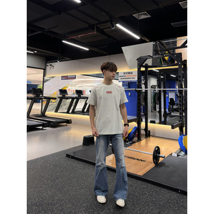 2026新款 高街刺绣短袖 T恤男女宽松重磅纯棉潮牌同款 情侣上衣 美式