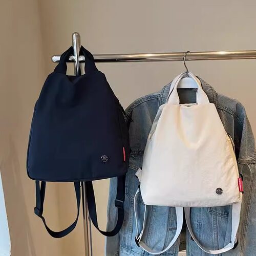 女士轻便休闲包防水运动双肩包女2025新款潮旅行小背包多功能胸包