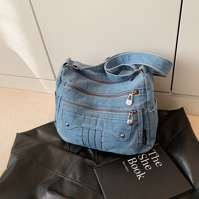 今年流行包包牛仔布包包女2025新款时尚百搭单肩斜挎包轻便通勤包,箱包皮具/热销女包/男包,时尚帆布包,淘宝优惠券,粉丝福利购,淘宝优惠卷