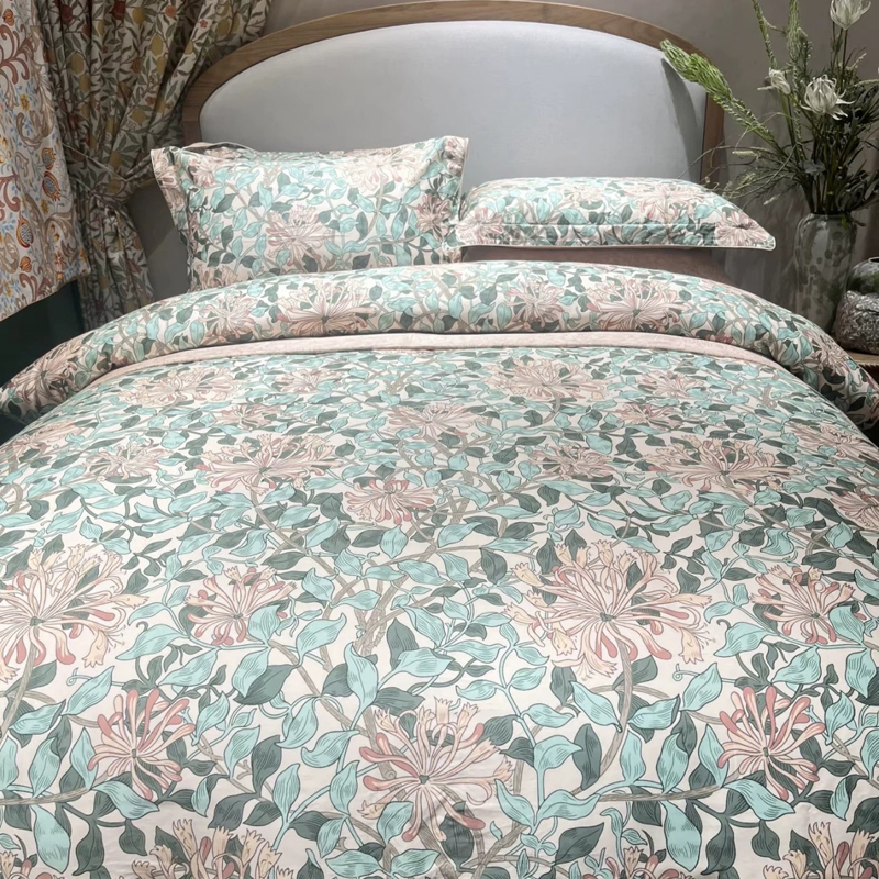 寐MINE长绒棉套件四件套忍冬花