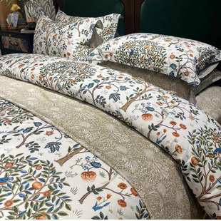 MINE/寐代理英国莫里斯Morris长绒棉四件套凯姆之树轻奢床上用品