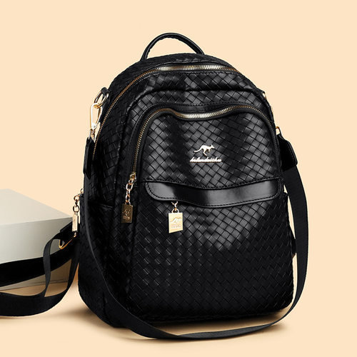 真皮女士双肩包女2026新款