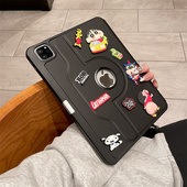 360度旋转亚克力笔槽适用Air7苹果iPad11代保护套10.9寸2025新款 12.9防弯air6全包mini7轻薄5 10.2平板pro11