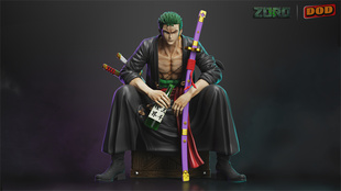 瘾君子 ZORO DOD 坐姿 索隆 海贼王 gk模型限量手办雕像