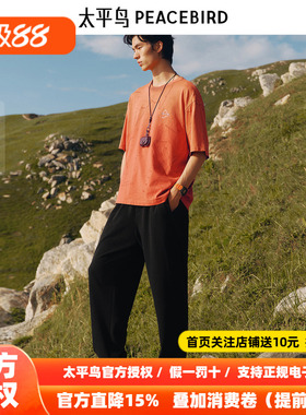 【商场同款】太平鸟男装 2026年秋季新款华夫格休闲裤男B2GMF3232