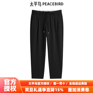 锥形裤 太平鸟男装 新款 秋季 潮B1GGE2115 肌理感休闲裤