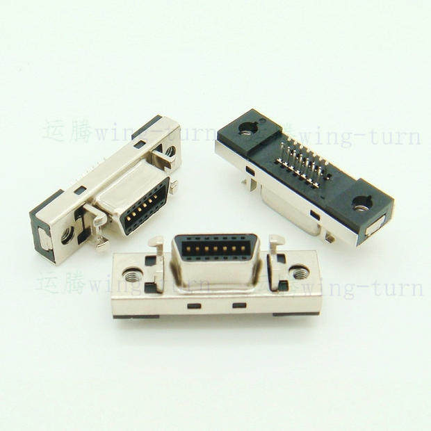 Yunteng MCS14FL-1.6 SCSI14 female clamp connector HPCN14 core PCB clamp connector