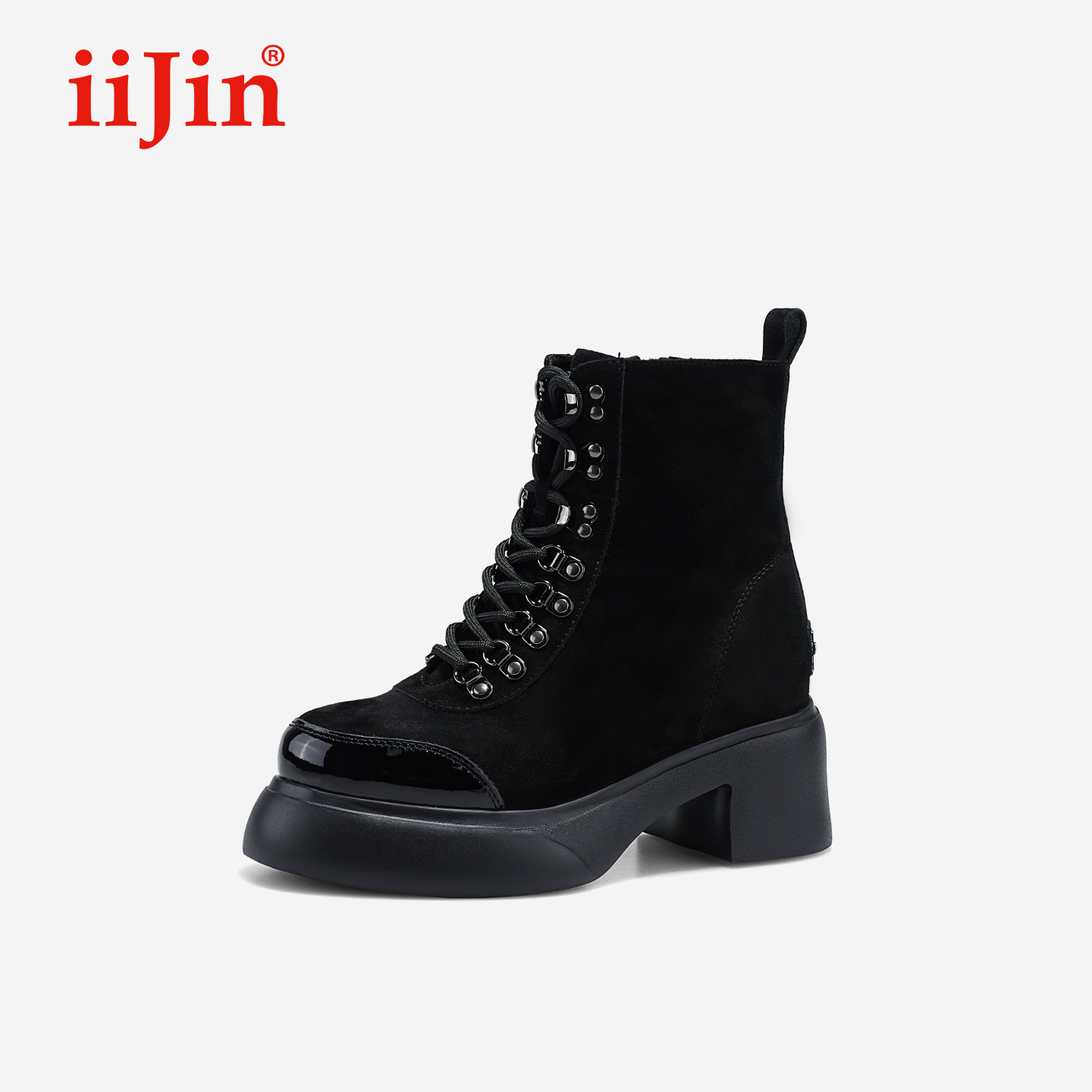 艾今25秋新品10.5cm复古短靴子女