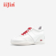 女321QND 德训休闲小白鞋 iiJin艾今26春季 7.5cm隐形内增高马年新款