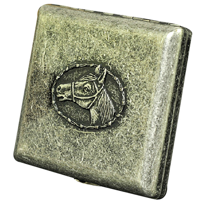 双枪烟具 铜制烟盒 327马头 马到成功 个性超薄创意 20支装