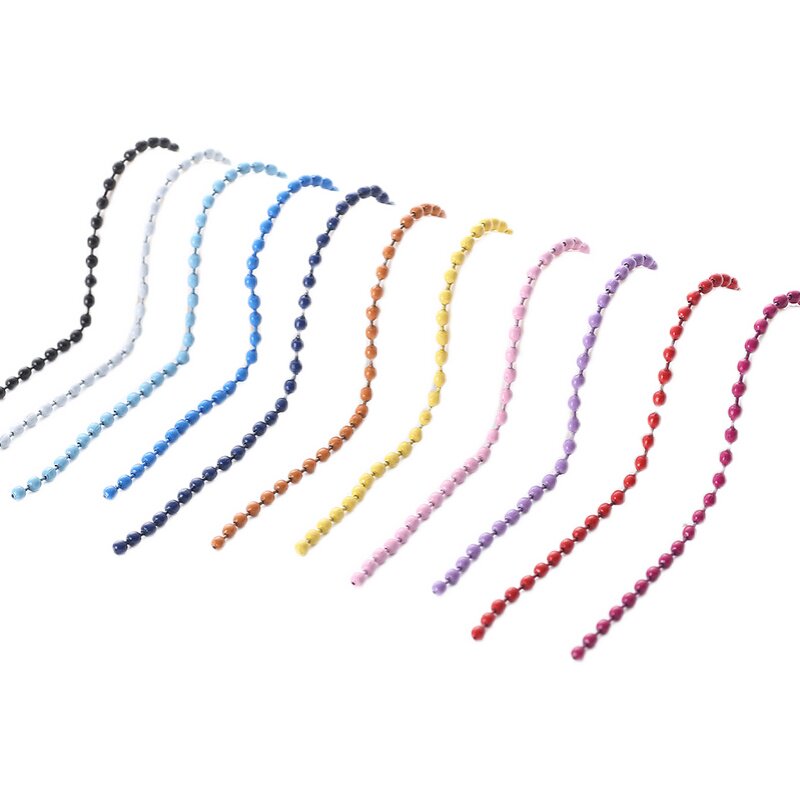 COLOR BEAD CHAIN WAVE BEAD CHAIN STONE PLASTIC CLAY PENDANT GOO CARD ACCESSORIES CHAIN CLAY BEAN ACCESSORIES DIY