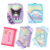 库洛米儿童钱包女孩零钱包带挂绳小学生卡通小钱包小朋友皮夹银包