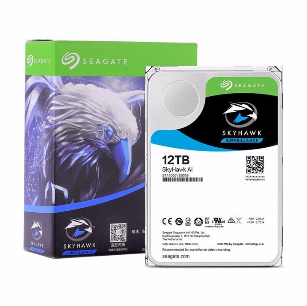 希捷监控硬盘酷鹰 SATA接口垂直CMR机械硬盘 12TB ST12000VE0008
