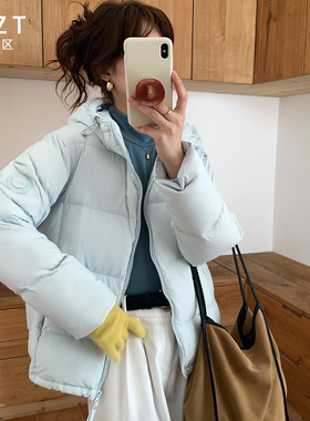 FTZT 女装短款羽绒服女冬季2025新款宽松加厚90白鸭绒外套