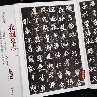 释文旁注魏碑楷书 历代名家碑帖经典 桢墓志穆亮墓志夫人王氏墓志司马昭墓志梦敬训墓志等8帖墓志 元 中国书店 北魏墓志一