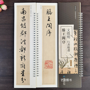 文征明滕王阁序 碑帖近距离临摹卡繁体译文文徵明行书字帖腾王阁序临摹字帖近距离临习临写碑帖弘蕴轩编 行书精选临摹卡经典
