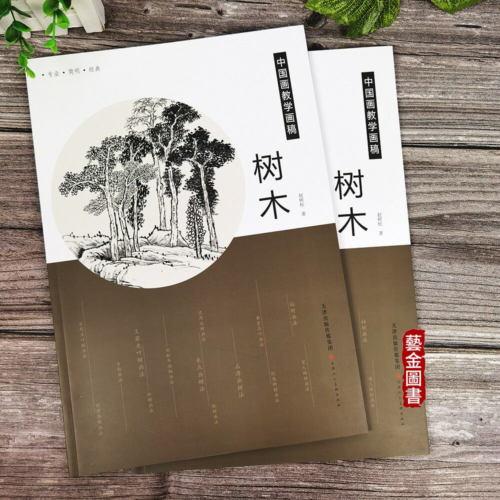 树木 中国画教学画稿 山水画树木国画技法解析 赵树松著 写意山水画课