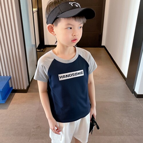 27kids男童卡通印花纯棉短袖T恤