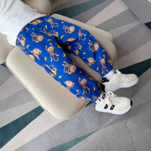 儿童摇粒绒家居长睡裤27kids品牌外贸童装男童秋裤秋冬保暖打底裤