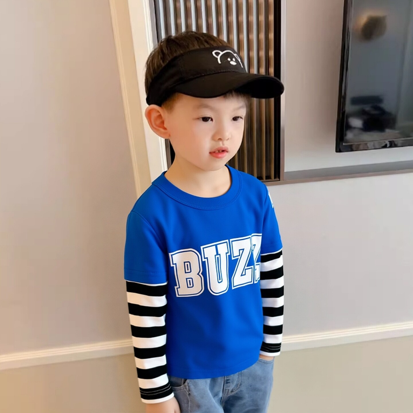 2026款春季新品童装时尚 儿童服装宝宝纯棉卡通T恤衫男童长袖上衣