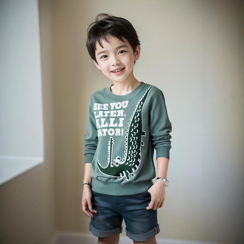 27kids韩版外贸童装男童宝宝衣服中小童上衣儿童秋季纯棉运动卫衣