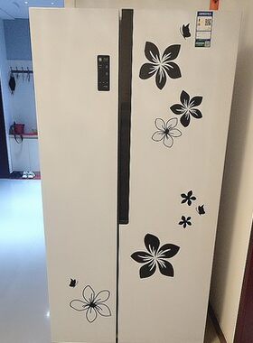 对开门冰箱墙贴画包邮