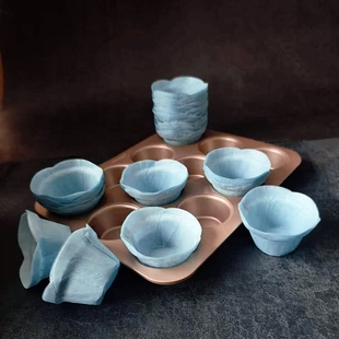 烘焙蛋糕防油硅油纸杯耐高温muffin麦芬蛋黄酥纸托蒂芙尼蓝纸杯