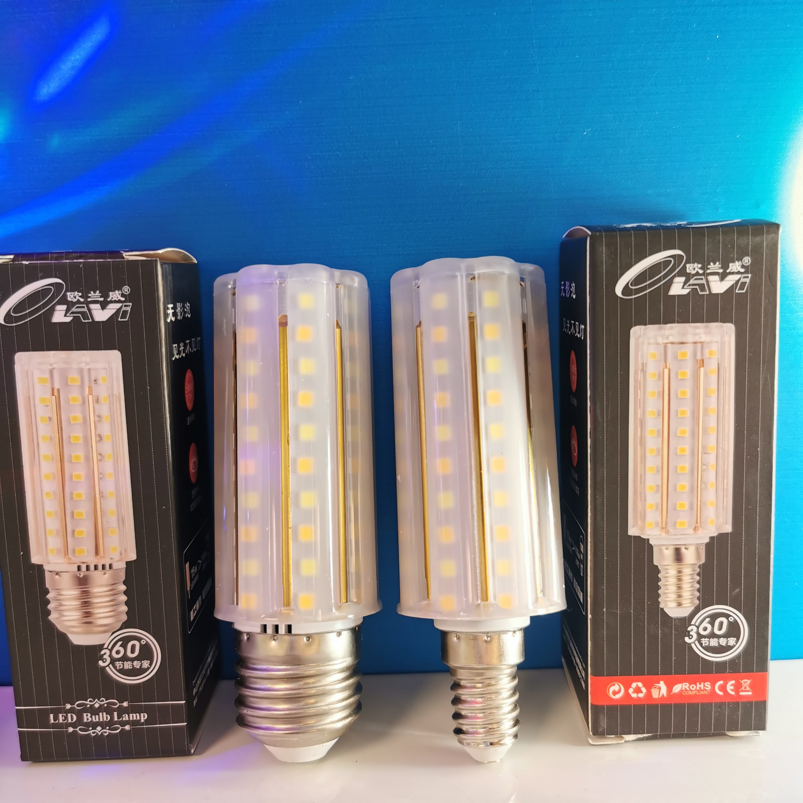 欧兰威玉米泡LED15瓦17瓦三色变光单色E27E14螺口节能高亮无影泡,家装灯饰光源,LED玉米灯,淘宝优惠券,粉丝福利购,淘宝优惠卷