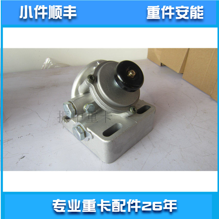柴油滤芯座手油泵油水分离器座适用潍柴PL420底座德龙欧曼推荐