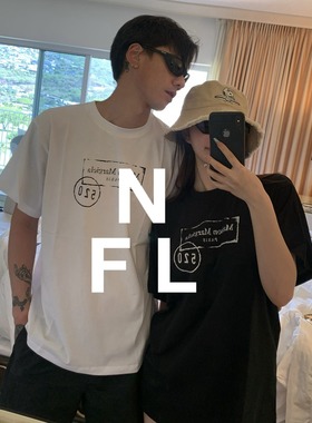 【NEW FOOLLAND】明星同款MM家520限定印花男女情侣款短袖T恤
