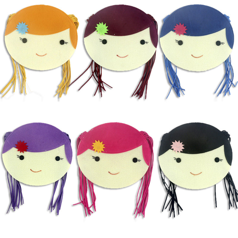 不织布女孩编辫子头发编织幼儿园儿童手工益智区域角玩早教具材料