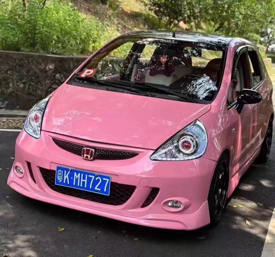 04-07款飞度装小包围05/06一代GD3前唇侧裙 fit运动款