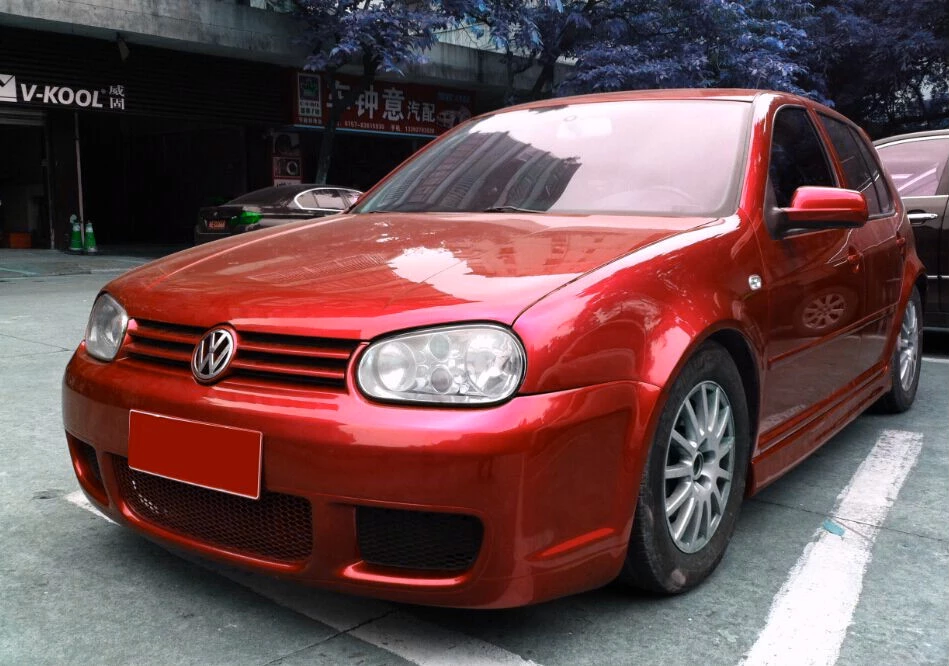 适用于大众高尔夫4改装r32大包围 四代r款前后保险杠侧裙小尾翼