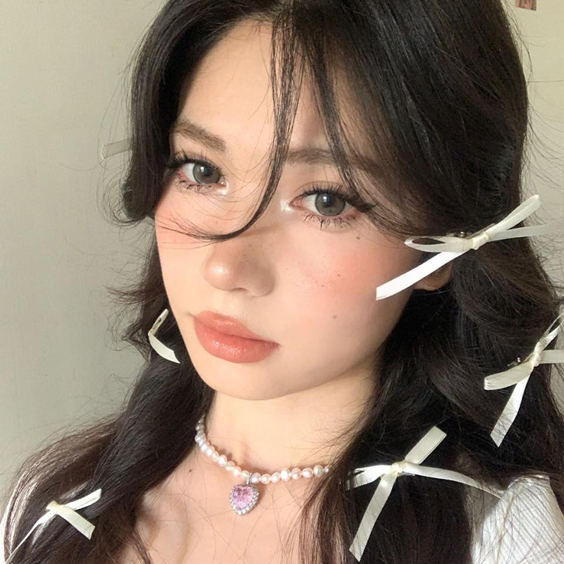 芭蕾少女风丝带蝴蝶结发夹女发饰边夹甜美编发小发卡网红2024新款