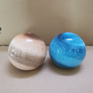 球型玻璃星球灯罩流浪地球圆形单口外壳罩吊灯月球灯diy创意配件