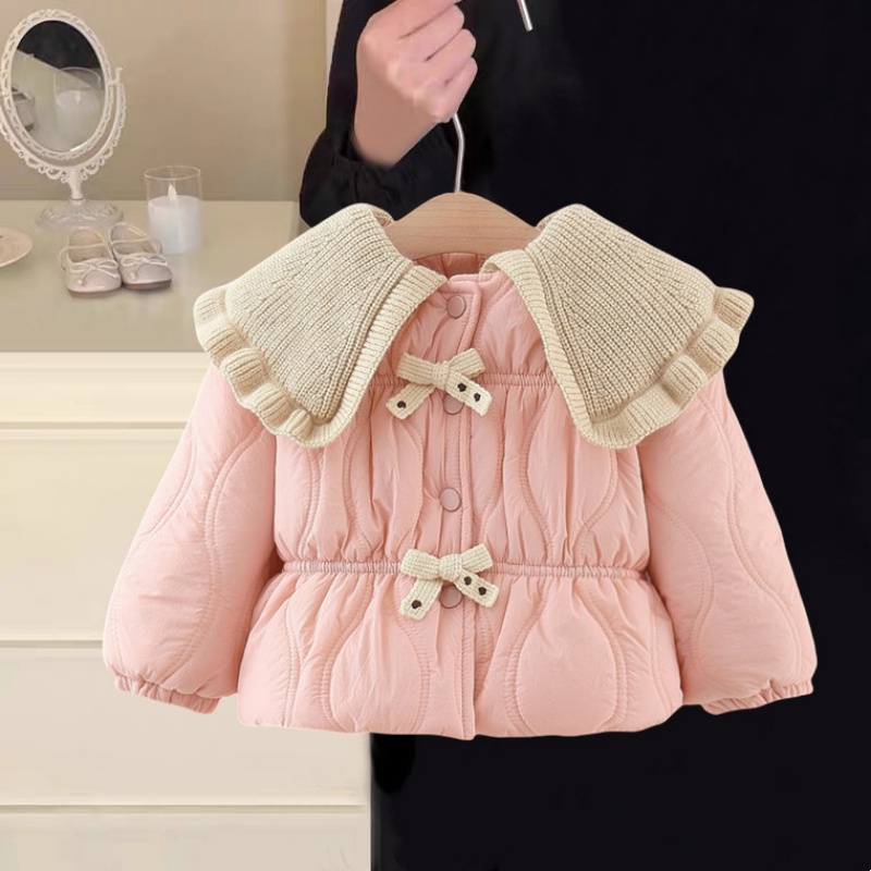 女童外套秋冬款2025新款棉衣