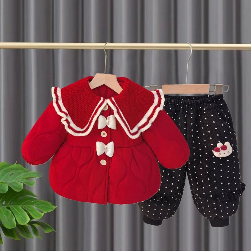 女童加绒加厚套装秋冬装2026新款洋气儿童外套宝宝冬季保暖棉衣潮,童装/婴儿装/亲子装,套装,淘宝优惠券,粉丝福利购,淘宝优惠卷