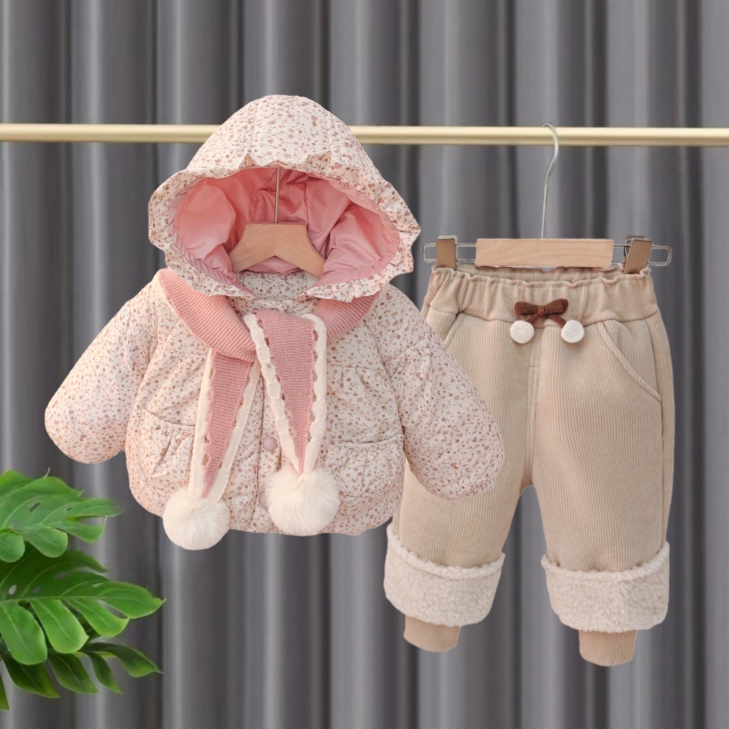 女童套装秋冬款2025新款儿童冬装