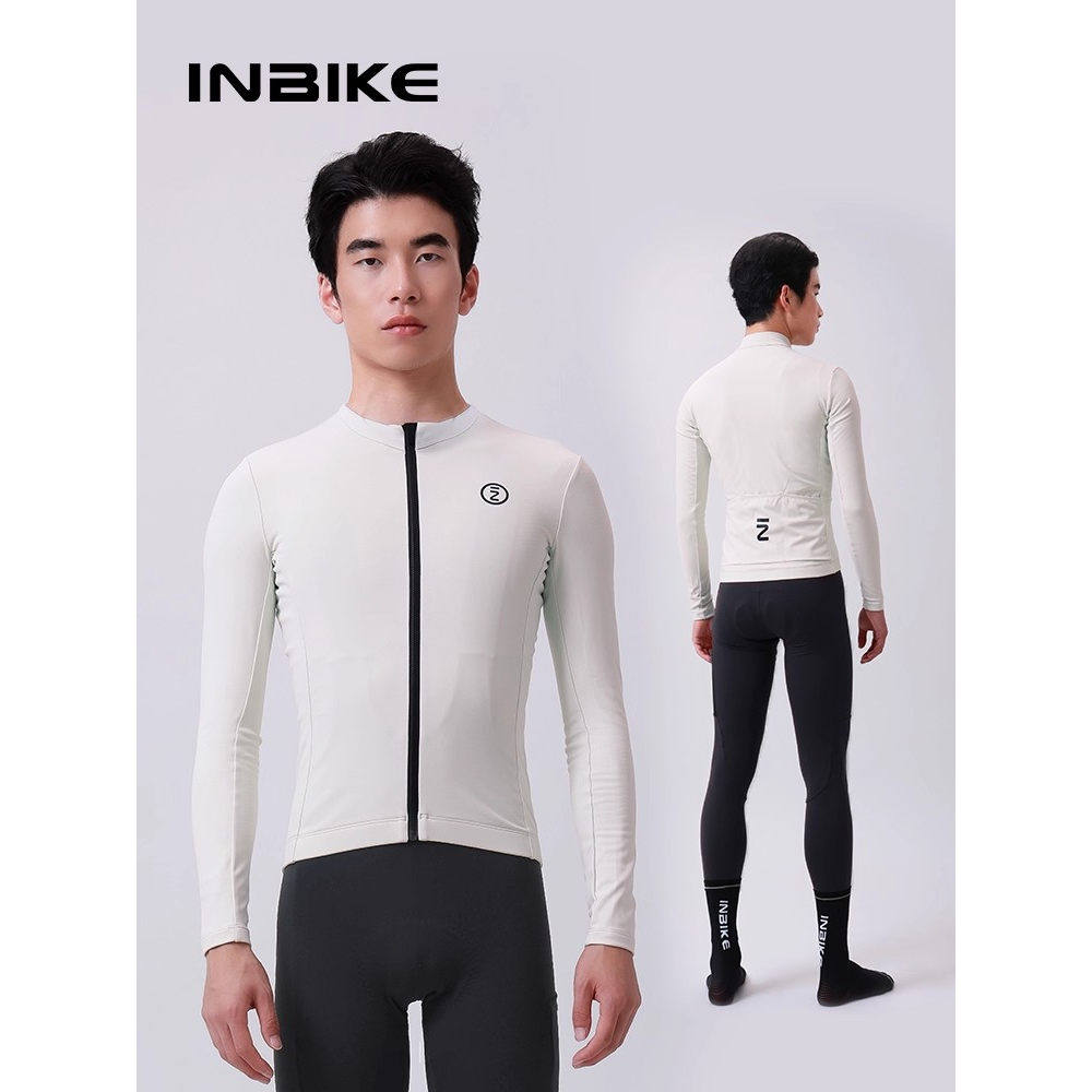 INBIKE新款抓绒骑行服秋冬季抓绒保暖长袖套装公路车自行车外套男