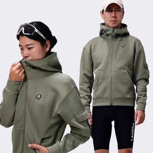 兰帕达新款休闲通勤卫衣秋冬季骑行服运动外套保暖透气加绒男女款