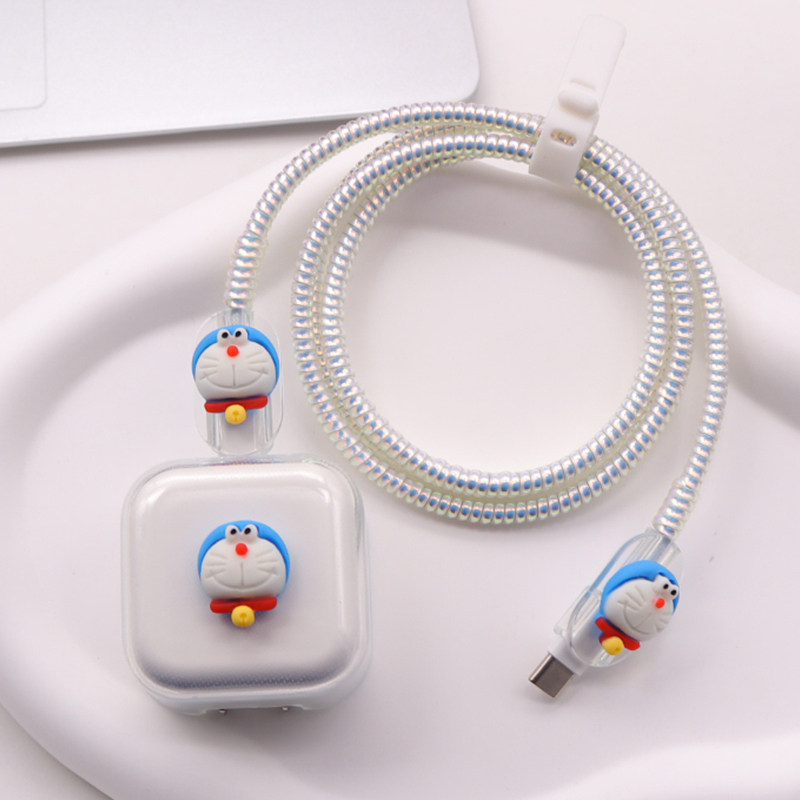 适用苹果17数据线保护套iphone折叠40W充电器软壳16pro缠绕绳15新