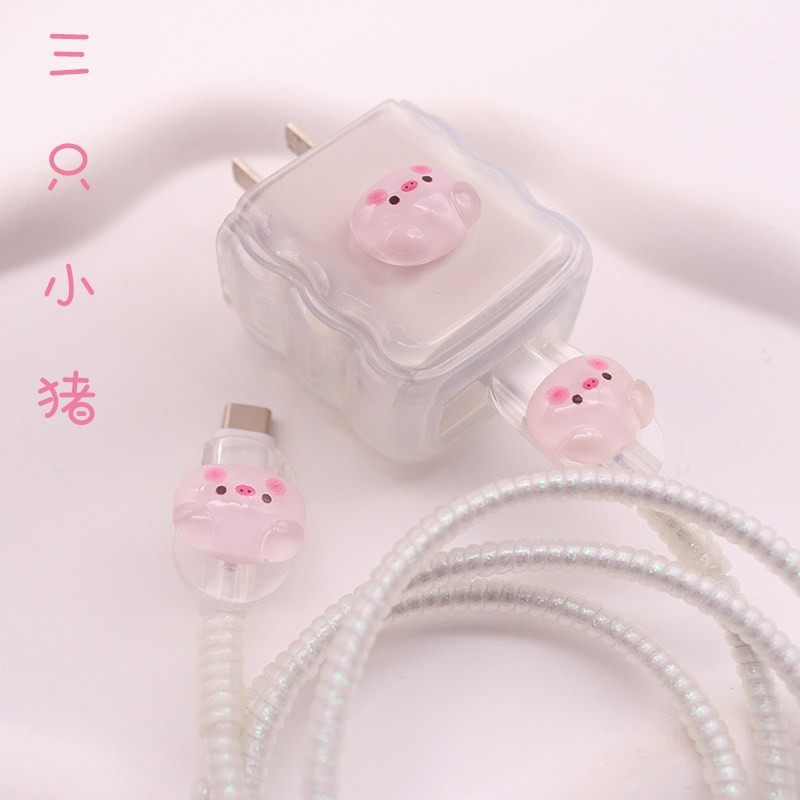 波浪猪苹果15适用16充电线保护套11promax快充头20W套软13数据线