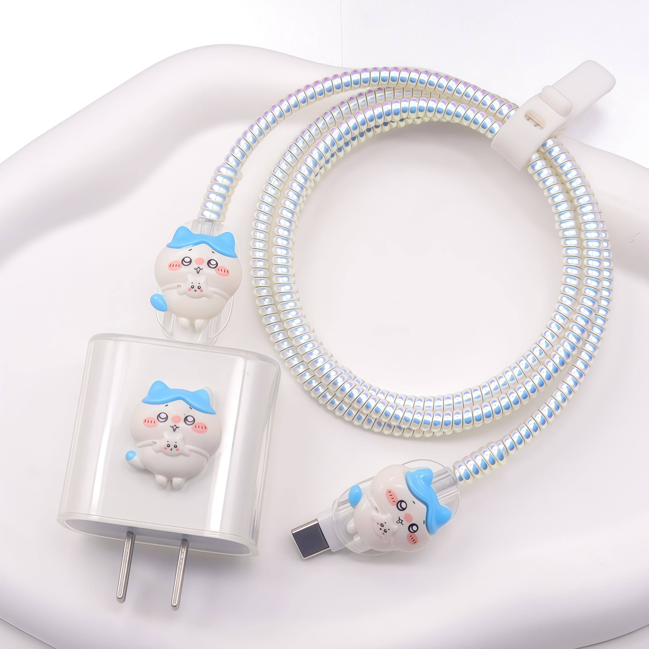 卡伊几哇苹果17pro数据线保护套16充电线13绕线器15快充软壳ipad