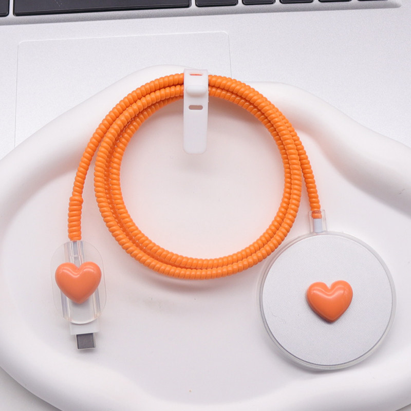 适用苹果 MagSafe充电线保护套无线充缠绕绳快充磁吸圆盘透壳卡通,3C数码配件,耳机绕线器,淘宝优惠券,粉丝福利购,淘宝优惠卷