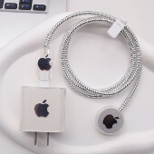 银色适用苹果watchS11手表充电线保护套S10磁力头壳8数据线缠绕绳